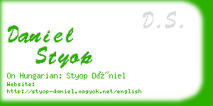 daniel styop business card